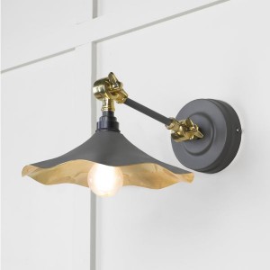 From The Anvil - Smooth Brass Flora Wall Light in Bluff 49725SBL