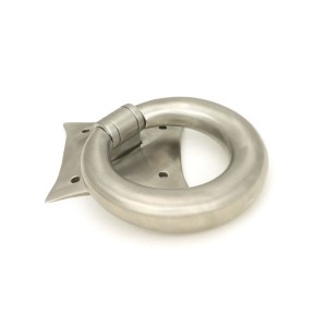 From The Anvil - Satin Marine SS (316) Ring Door Knocker 49804