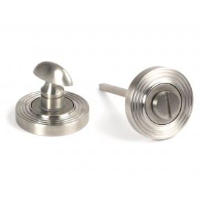 From The Anvil - Satin Marine SS (316) Round Thumbturn Set (Beehive) 49858