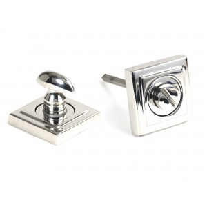 From The Anvil - Polished Marine SS (316) Round Thumbturn Set (Square) 49863
