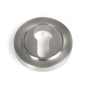 From The Anvil - Satin Marine SS (316) Round Euro Escutcheon (Plain) 49872