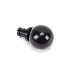 From The Anvil - Black Ball Curtain Finial (Pair) 49899