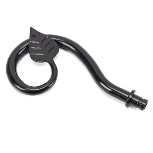 From The Anvil - Black Leaf Curtain Finial (Pair) 49900