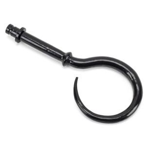 From The Anvil - Black Hook Curtain Finial (Pair) 49903