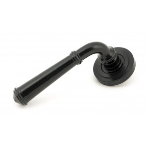 From The Anvil - Black Regency Lever On Rose Set (Art Deco Rose) Unsprung 49970