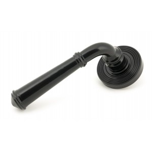 From The Anvil - Black Regency Lever On Rose Set (Beehive Rose) Unsprung 49971