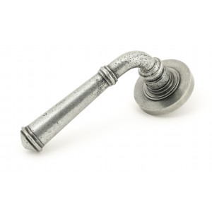 From The Anvil - Pewter Regency Lever On Rose Set (Plain Rose) Unsprung 49977