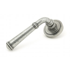 From The Anvil - Pewter Regency Lever On Rose Set (Art Deco Rose) Unsprung 49978