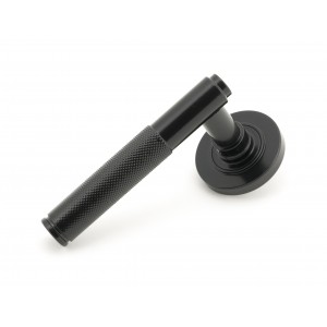 From The Anvil - Black Brompton Lever On Rose Set (Plain Rose) Unsprung 50005