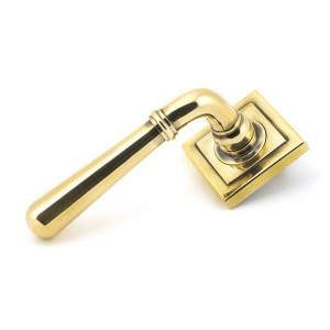 From The Anvil - Aged Brass Newbury Lever On Rose Set (Unsprung) 50020 