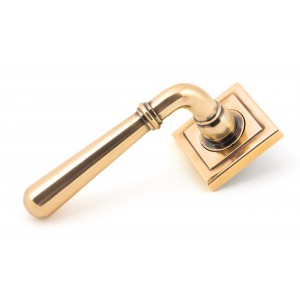 From The Anvil - Polished Bronze Newbury Lever On Rose Set (Square) Unsprung 50036