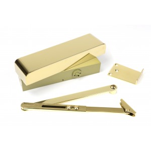 From The Anvil - Polished Brass Size 2-5 Door Closer & Cover 50108