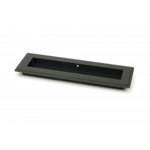 From The Anvil - Aged Bronze 175mm Art Deco Rectangular Pull 50116