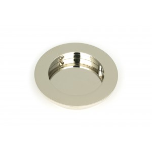 From The Anvil - Polished Nickel 75mm Plain Round Pull 50163