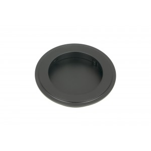 From The Anvil - Matt Black 75mm Art Deco Round Pull 50215