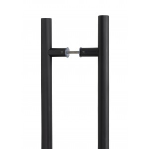 From The Anvil - Matt Black SS (316) 1.5m T Bar Handle B2B Fix 32mm 50265