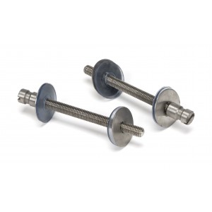 From The Anvil - Satin Marine SS (304) 100mm B2B Fixings For T Bar (2) 50269