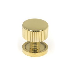 From The Anvil - Polished Brass Judd Cabinet Knob - 25mm (Plain) 50361