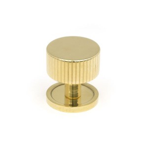 From The Anvil - Polished Brass Judd Cabinet Knob - 32mm (Plain) 50364
