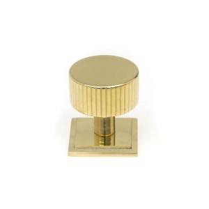 From The Anvil - Polished Brass Judd Cabinet Knob - 32mm (Square) 50366