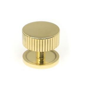 From The Anvil - Polished Brass Judd Cabinet Knob - 38mm (Plain) 50367