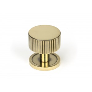 From The Anvil - Aged Brass Judd Cabinet Knob - 32mm (Plain) 50380