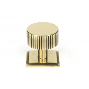 From The Anvil - Aged Brass Judd Cabinet Knob - 32mm (Square) 50382