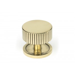From The Anvil - Aged Brass Judd Cabinet Knob - 38mm (Plain) 50383