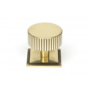 From The Anvil - Aged Brass Judd Cabinet Knob - 38mm (Square) 50385