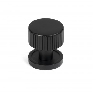 From The Anvil - Matt Black Judd Cabinet Knob - 25mm (Plain) 50424