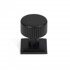 From The Anvil - Matt Black Judd Cabinet Knob - 25mm (Square) 50426