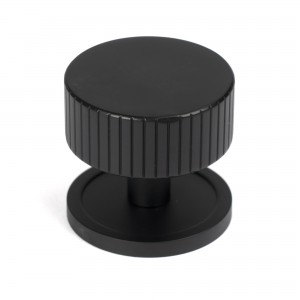 From The Anvil - Matt Black Judd Cabinet Knob - 38mm (Plain) 50430