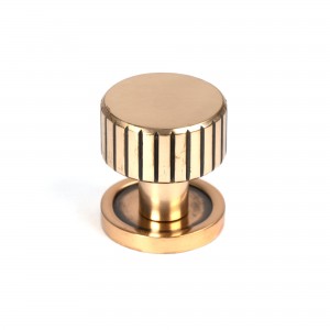 From The Anvil - Polished Bronze Judd Cabinet Knob - 25mm (Plain) 50472