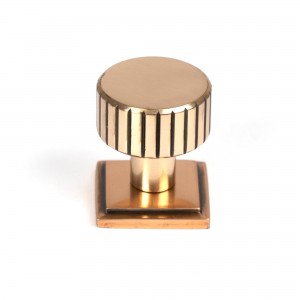 From The Anvil - Polished Bronze Judd Cabinet Knob - 25mm (Square) 50474