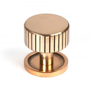 From The Anvil - Polished Bronze Judd Cabinet Knob - 32mm (Plain) 50475