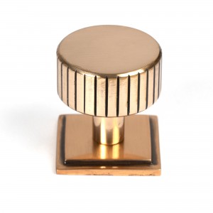 From The Anvil - Polished Bronze Judd Cabinet Knob - 32mm (Square) 50477