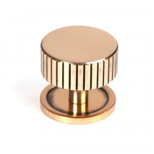 From The Anvil - Polished Bronze Judd Cabinet Knob - 38mm (Plain) 50478