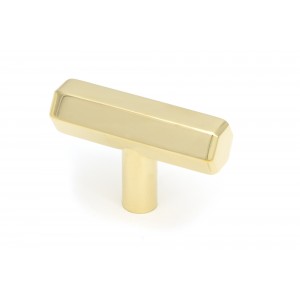 From The Anvil - Polished Brass Kahlo T Bar Handle 50491