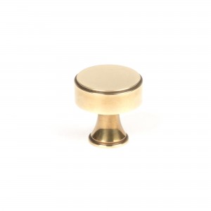 From The Anvil - Aged Brass Scully Cabinet Knob - 25mm 50498