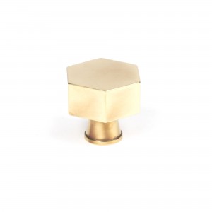 From The Anvil - Aged Brass Kahlo Cabinet Knob - 38mm 50503