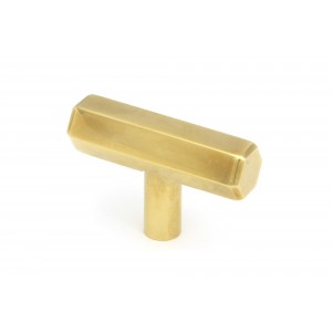 From The Anvil - Aged Brass Kahlo T Bar Handle 50505