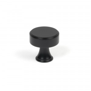 From The Anvil - Matt Black Scully Cabinet Knob - 25mm 50554