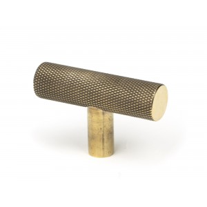 From The Anvil - Aged Brass Brompton T Bar Handle 50569