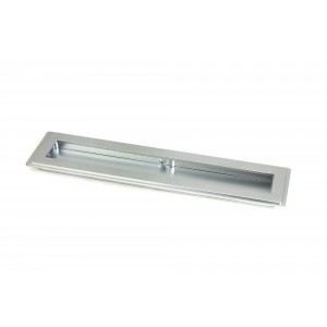 From The Anvil - Satin Chrome 250mm Art Deco Rectangular Pull 50637