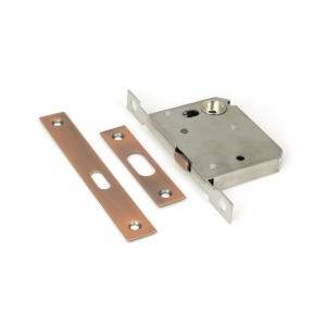 From The Anvil - Polished Bronze 50mm Sliding Door Lock 50664