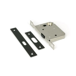 From The Anvil - Matt Black 50mm Sliding Door Lock 50665