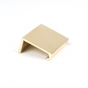From The Anvil - Polished Brass 50mm Plain Edge Pull 50674