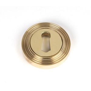 From The Anvil - Polished Brass Round Escutcheon (Beehive) 50748