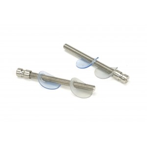 From The Anvil - Satin Marine SS (304) 100mm B2B Fixings for Offset T Bar (2) 50817