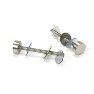 From The Anvil - Satin Marine SS (304) 100mm Bolt Fixings for Offset T Bar (2) 50818